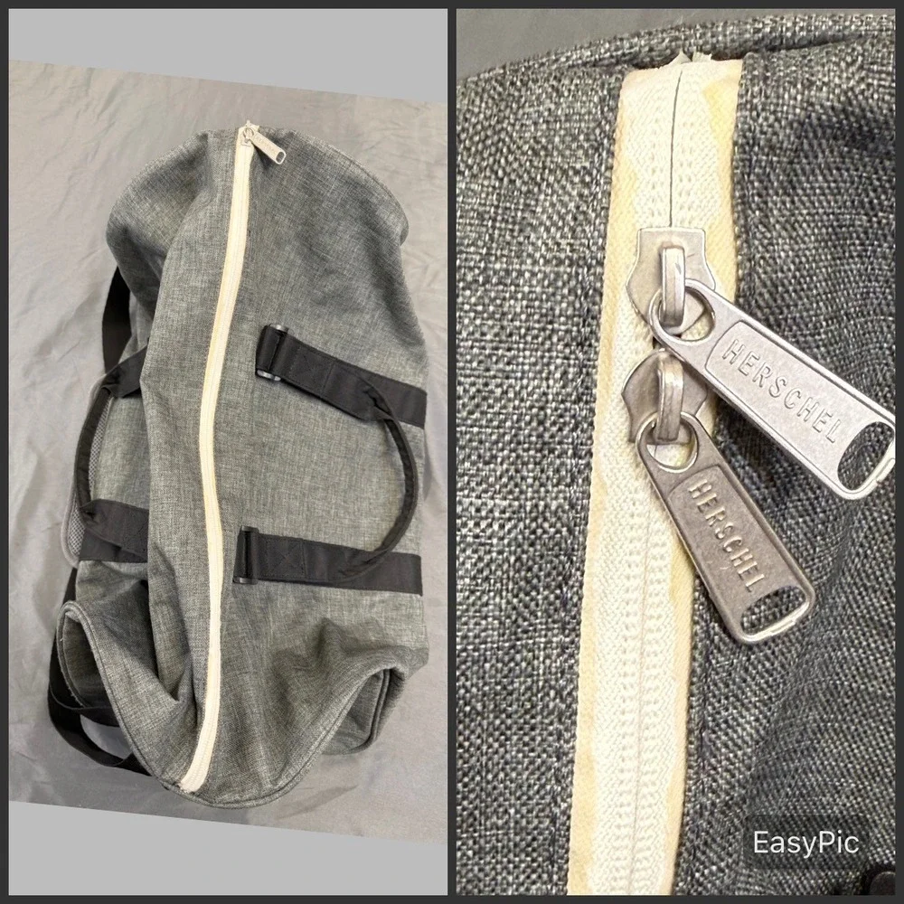 Herschel Supply Co Novel Duffle Bag Grey Heathered Weekender Shoe Compartment